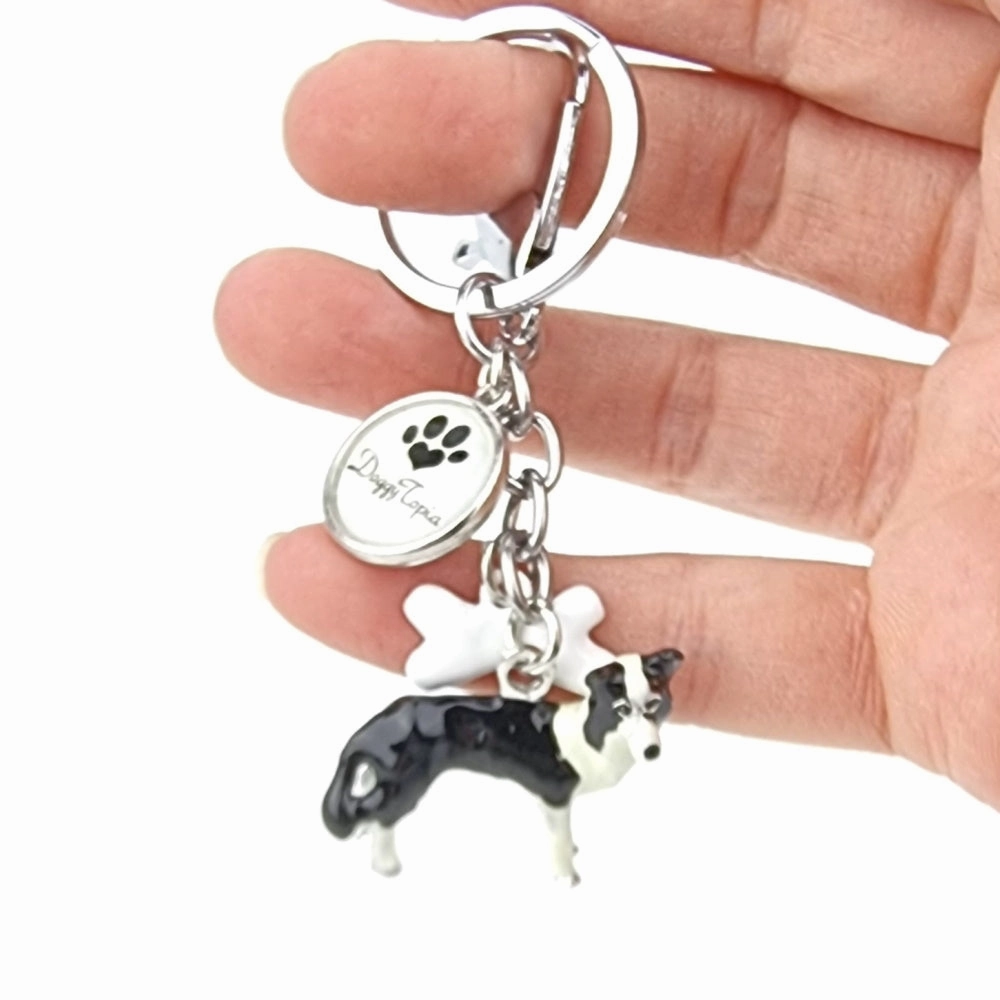 3D Border Collie Key Ring
