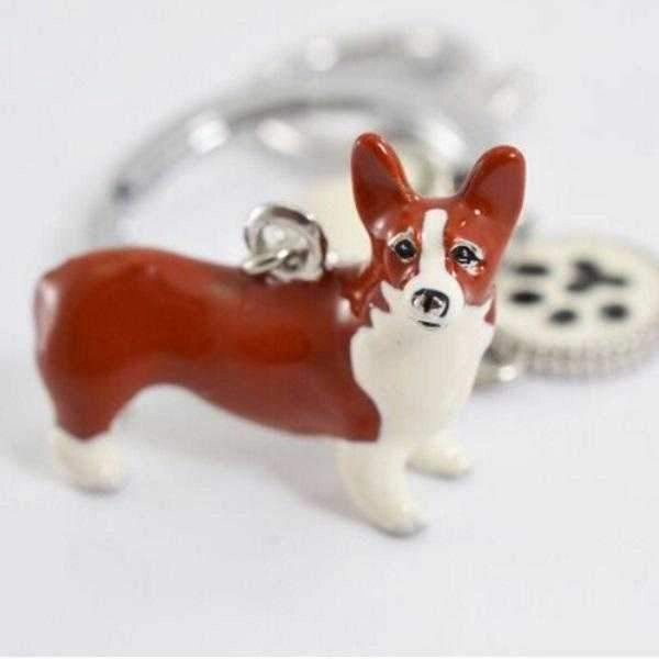 3D Corgi Key Ring