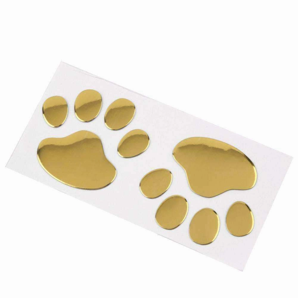 3D Dog Paws Car Decal