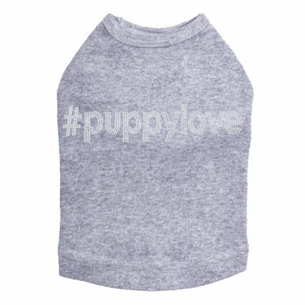 #Puppylove Rhinestone Dog Tank