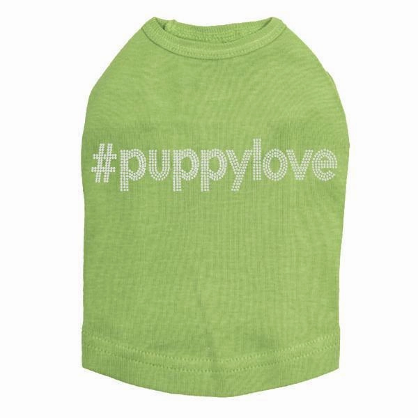 #Puppylove Rhinestone Dog Tank