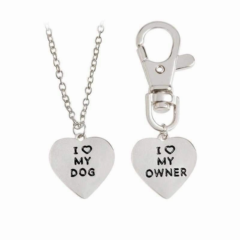 "I  MY DOG" Necklace and "I  MY OWNER" Collar Charm