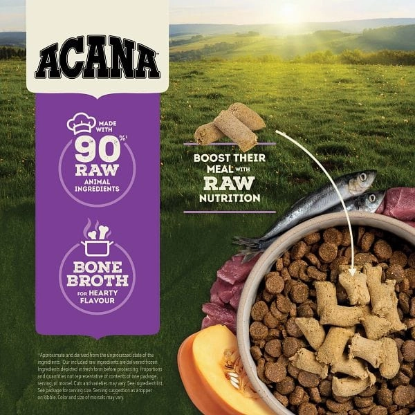 ACANA Duck Recipe Freeze Dried Dog Food, Morsels