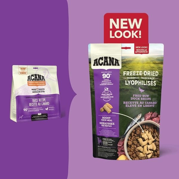 ACANA Duck Recipe Freeze Dried Dog Food, Morsels