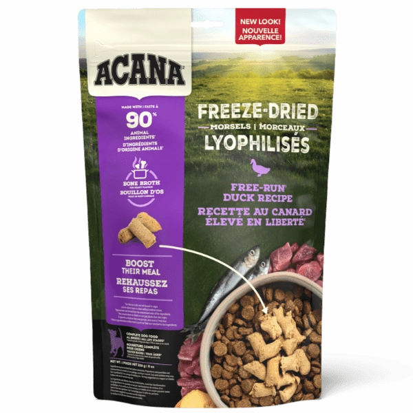 ACANA Duck Recipe Freeze Dried Dog Food, Morsels