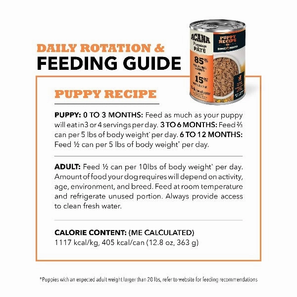 ACANA Puppy Recipe in Bone Broth Canned Dog Food