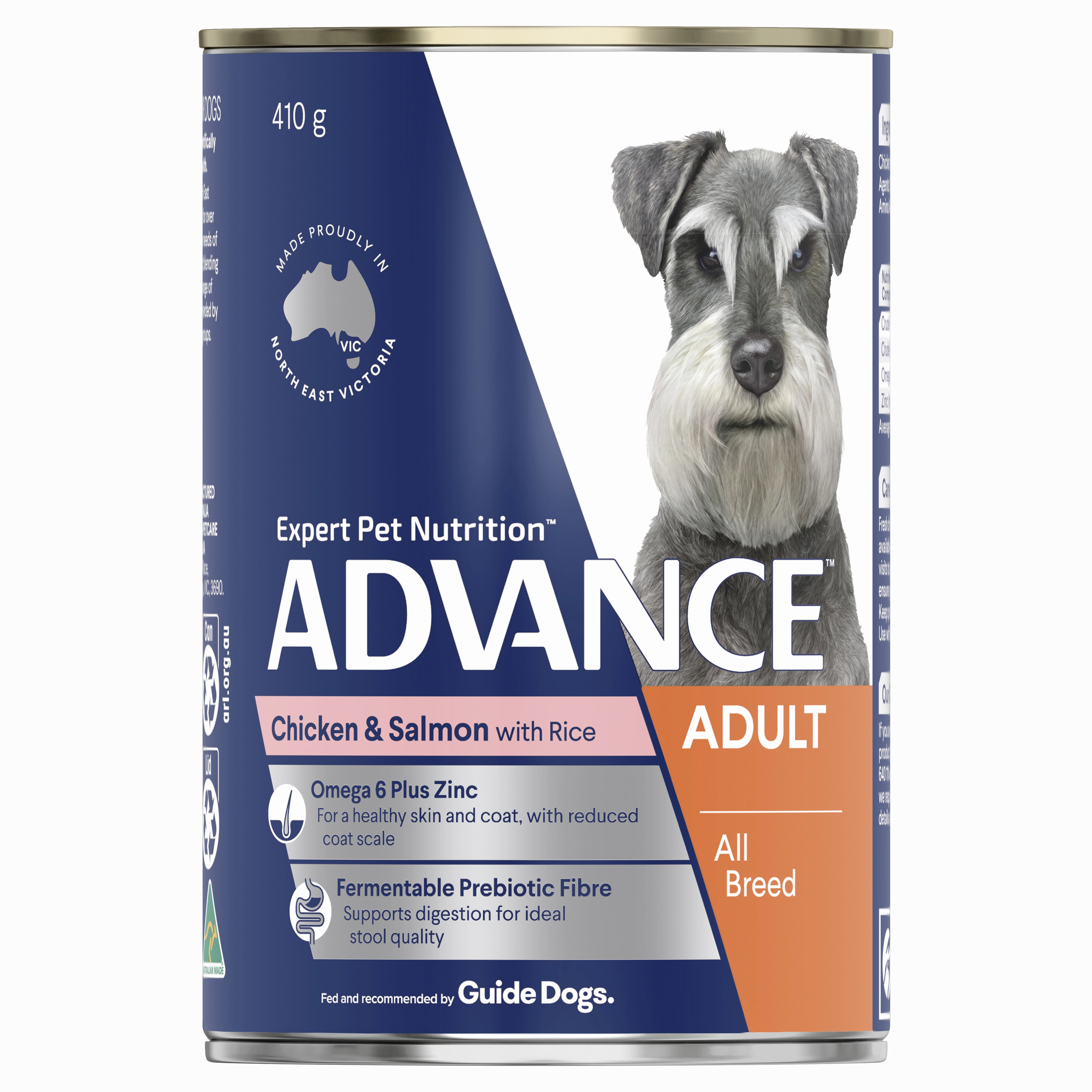 ADVANCE - Adult All Breed Chicken & Salmon with Rice Dog Wet Food (410g)
