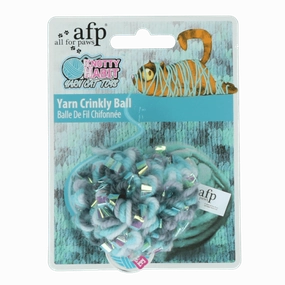 AFP Knotty Habit Yarn Crinkly Ball Cat Toy