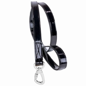 After Eight Collection Dog Leash Black Patent