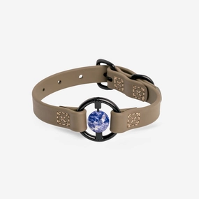 All Eyes On Me Dog Collar Martini Olive/Sodalite