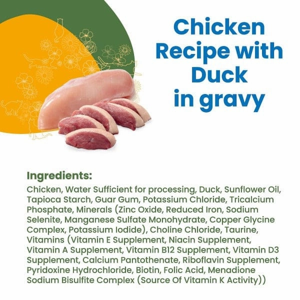Almo Nature HQS Complete Chicken with Duck in Gravy Canned Cat Food