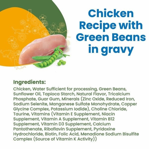 Almo Nature HQS Complete Chicken with Green Beans in Gravy Canned Cat Food