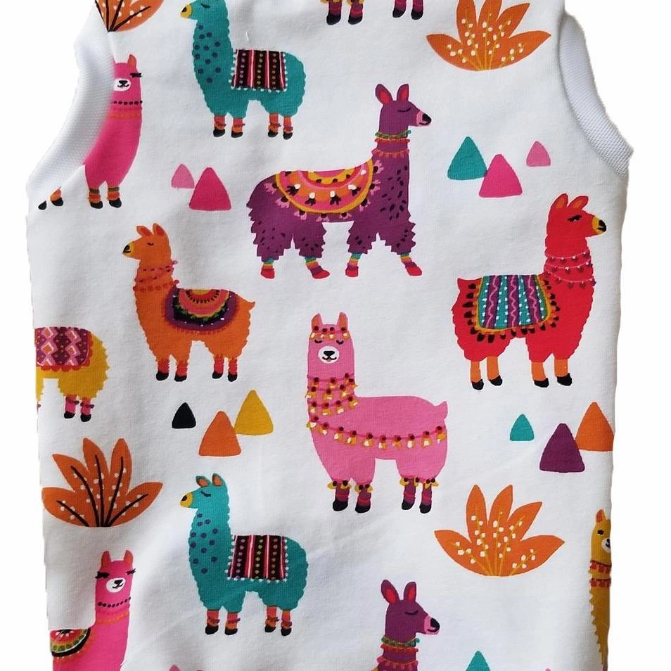 Alpaca Print Dog Tank