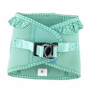 American River Choke Free Harness - Teal Polka Dot