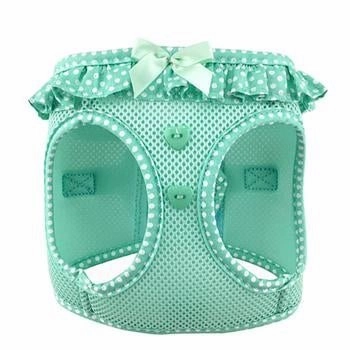 American River Choke Free Harness - Teal Polka Dot