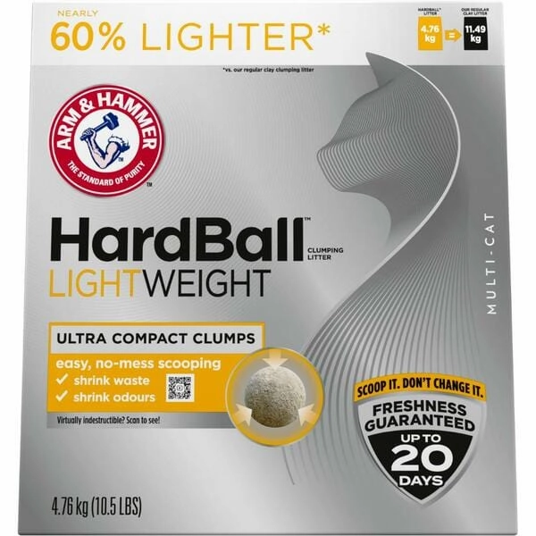Arm & Hammer Hardball Lightweight Multi-Cat Clumping Cat Litter