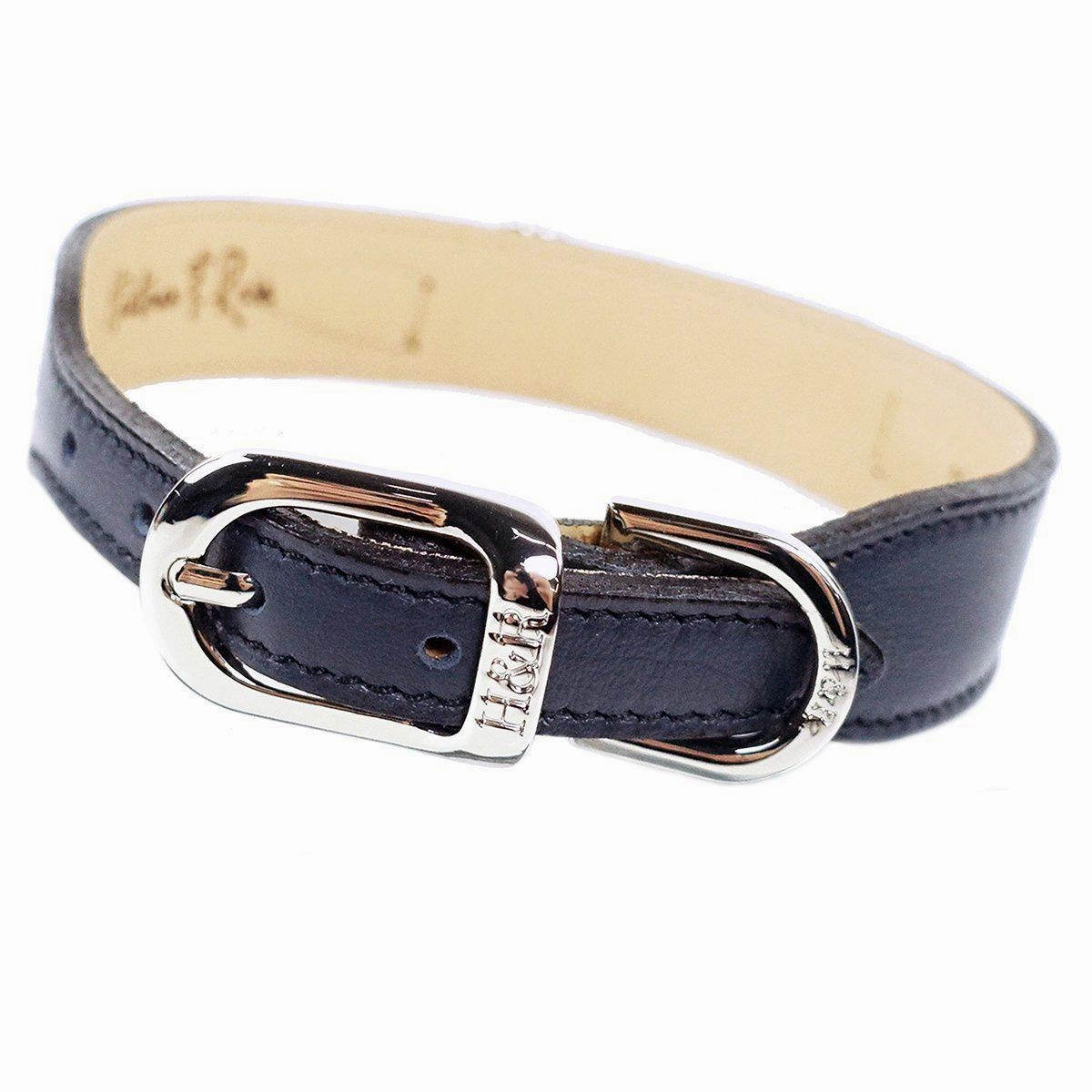 Athena Collection Dog Collar French Navy/Nickel