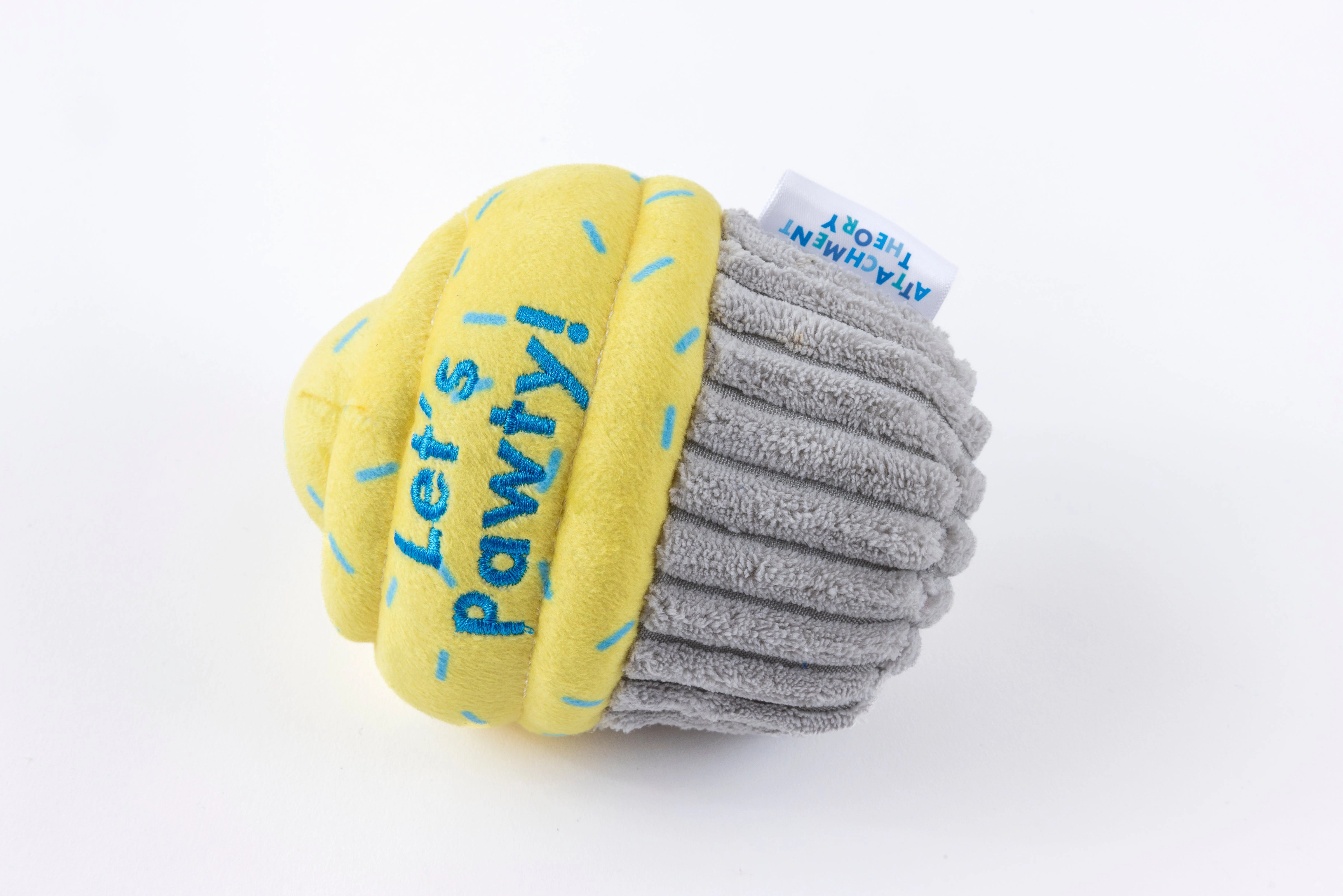 Attachment Theory Plush Let's Pawty! Cupcake Toy for Dogs