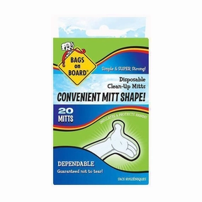 Bags on Board Disposable Clean-Up Mitts 20pcs