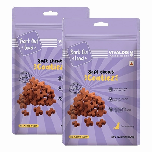 Bark Out Loud Coatiez Soft Chews Dog Treats
