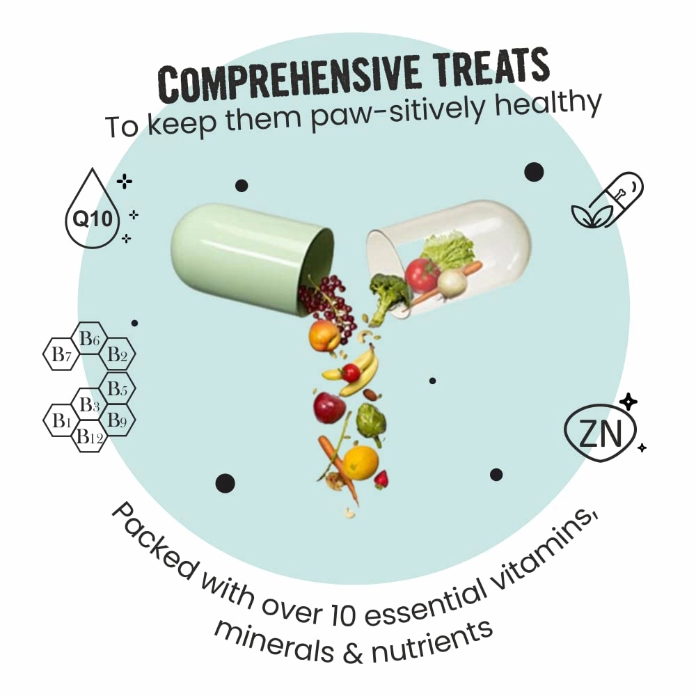 Bark Out Loud Immunity Multi Vitamin Chew Stix and Henlo Chicken Pops Dog Treats Combo