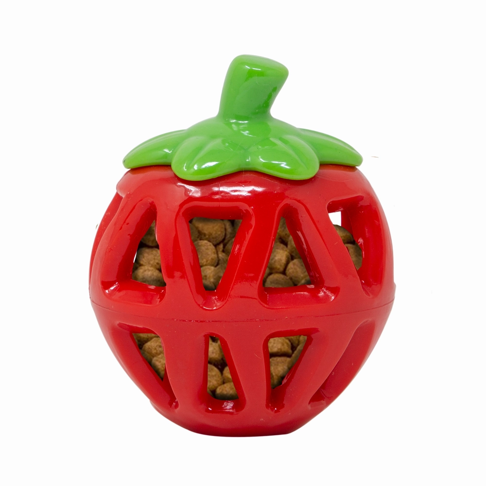 Barkbutler x Fofos Fruity Bites Treat Dispensing Strawberry Toy for Dogs