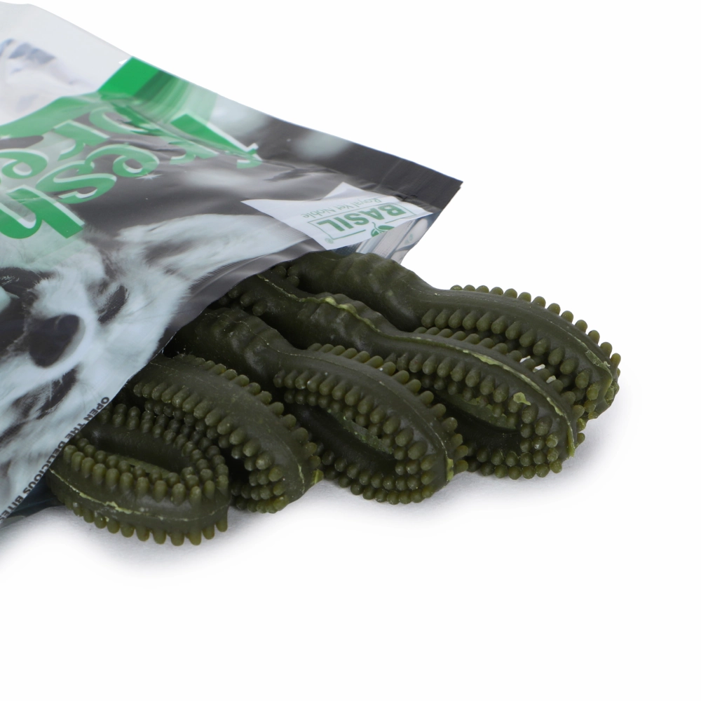 Basil Fresh Breath Chewy Bone Dog Treat