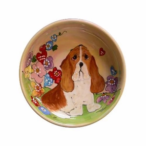Basset Hound 3 Dog Bowl