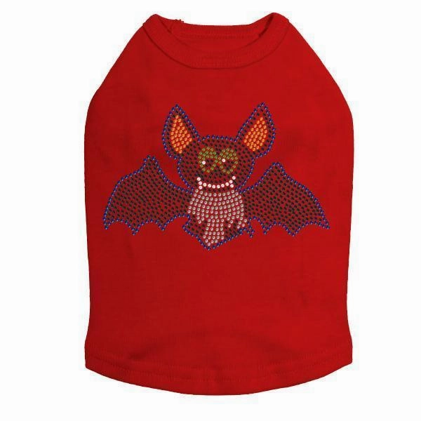 Bat Rhinestone Dog Tank