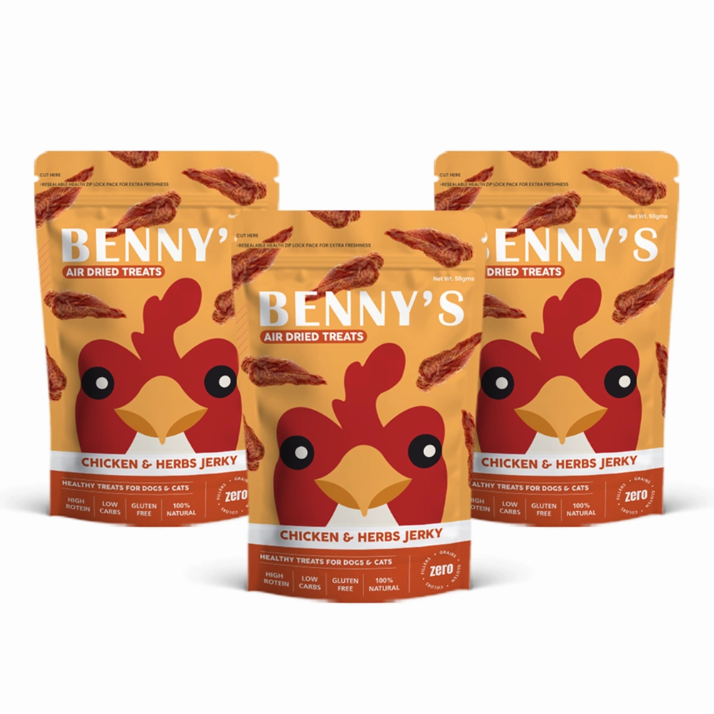 Bennys Bowl Chicken and Herbs Jerky Dog Treats