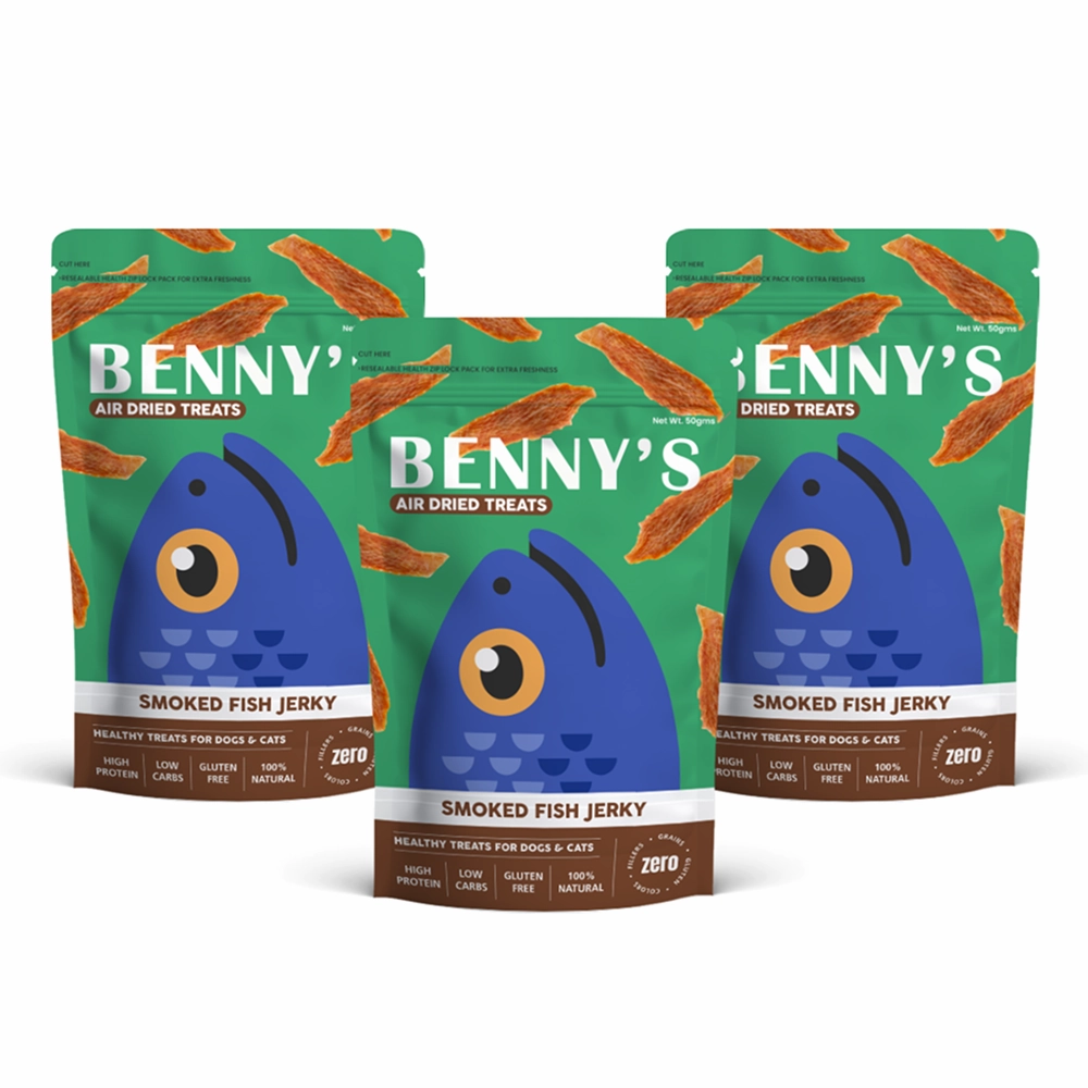Bennys Bowl Smoked Fish Jerky Dog Treats