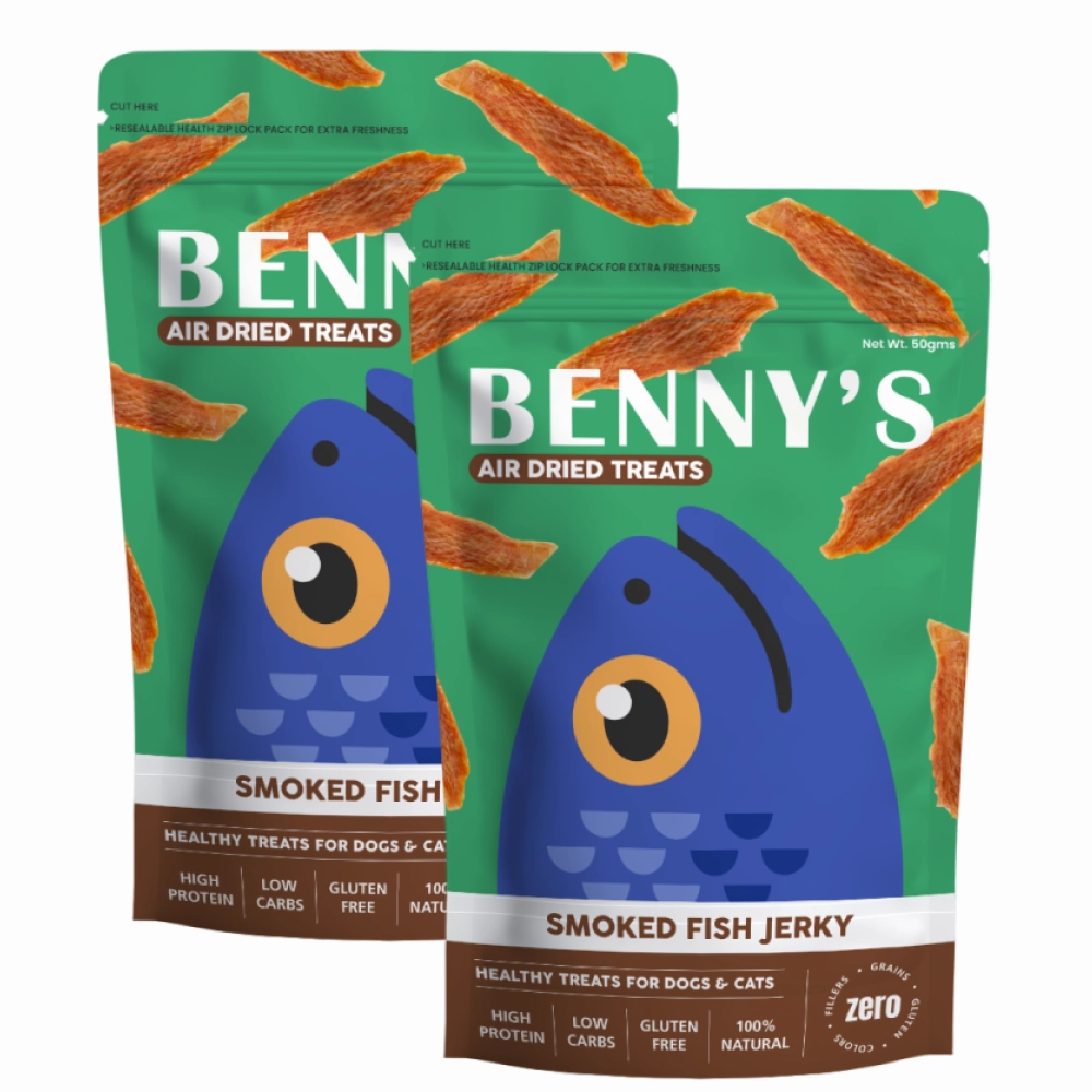 Bennys Bowl Smoked Fish Jerky Dog Treats