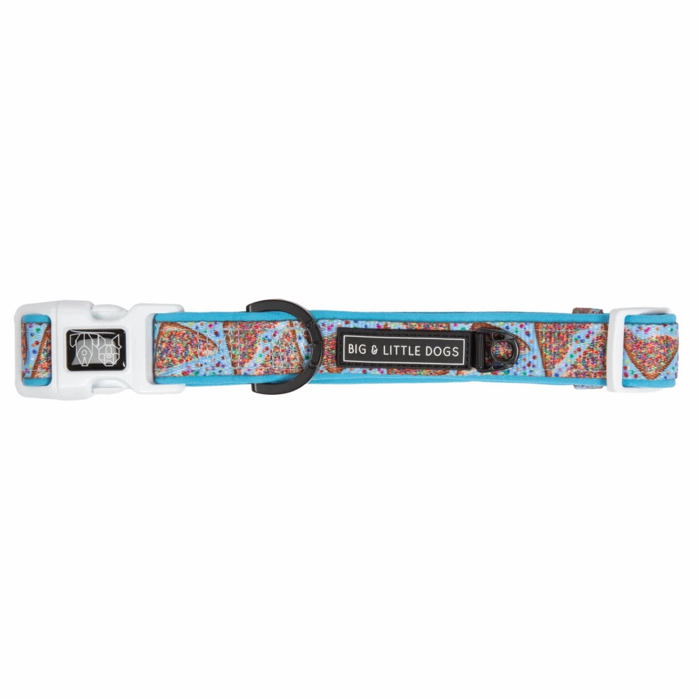 Big & Little Dogs Blue Fairy Bread Collar & Bow Tie