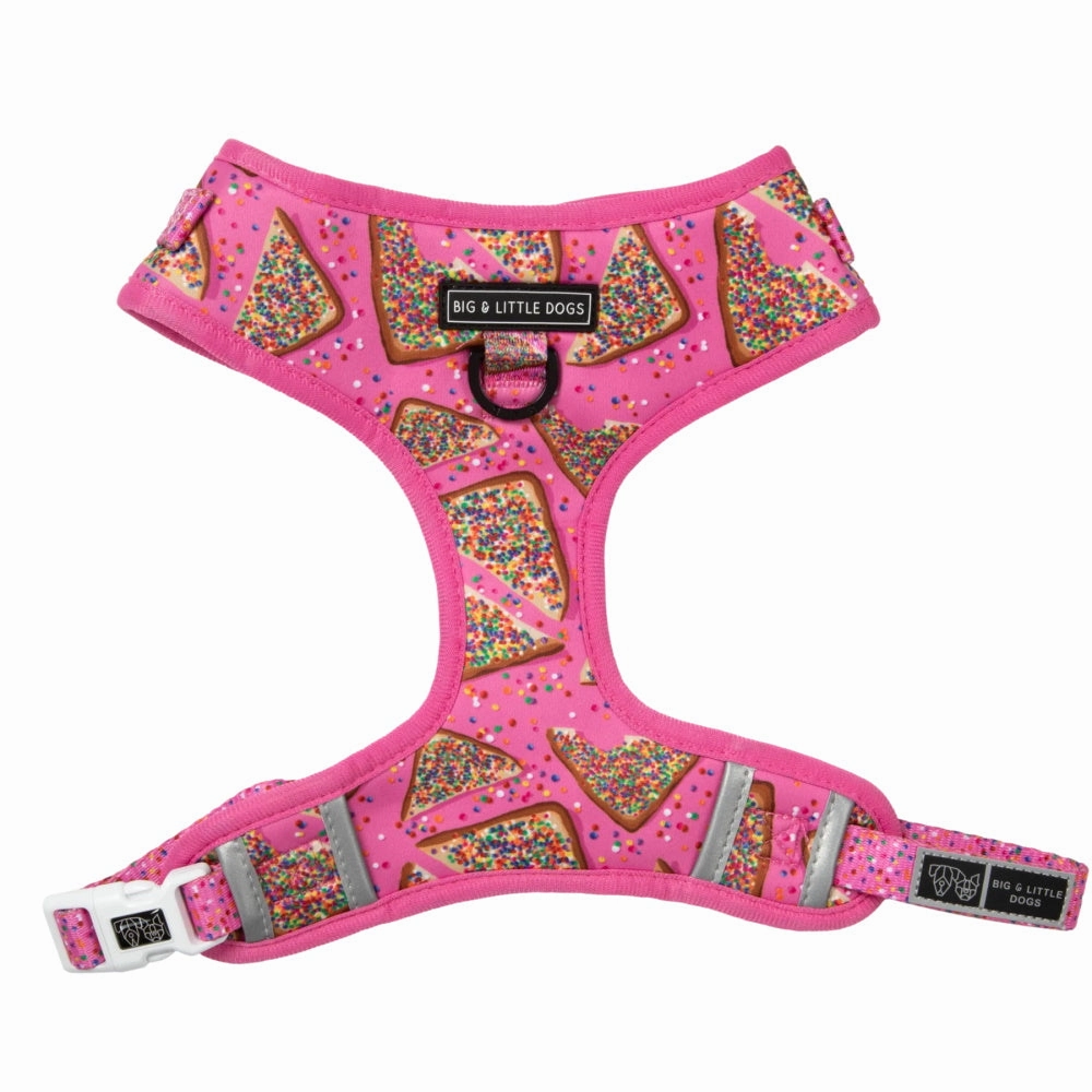 Big & Little Dogs Pink Fairy Bread Adjustable Harness