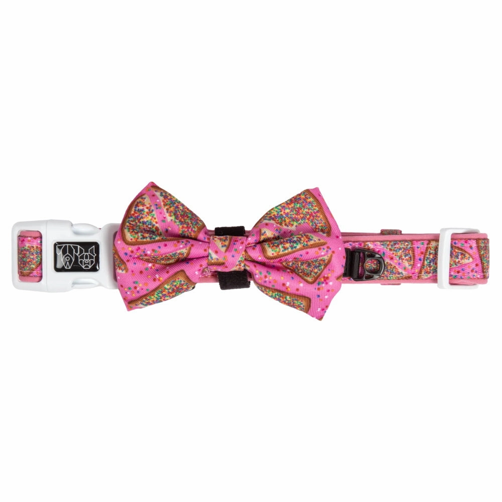 Big & Little Dogs Pink Fairy Bread Collar & Bow Tie