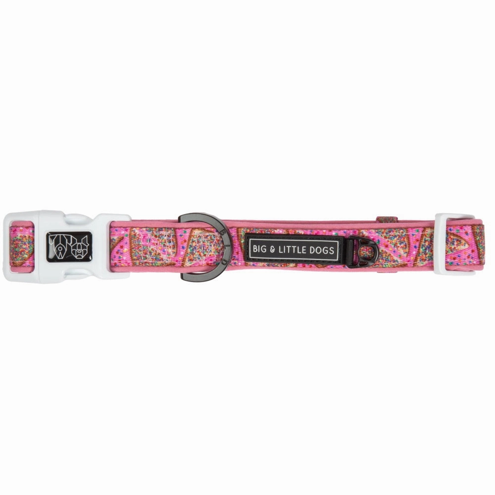 Big & Little Dogs Pink Fairy Bread Collar & Bow Tie