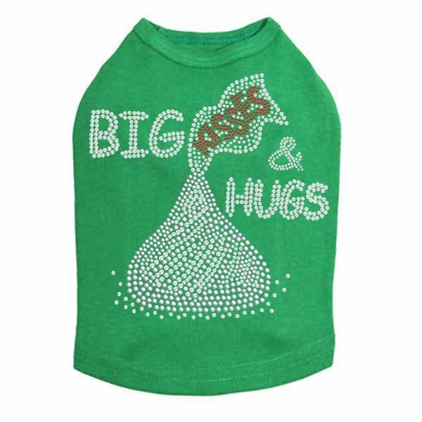 Big Kisses And Hugs Rhinestone Dog Tank
