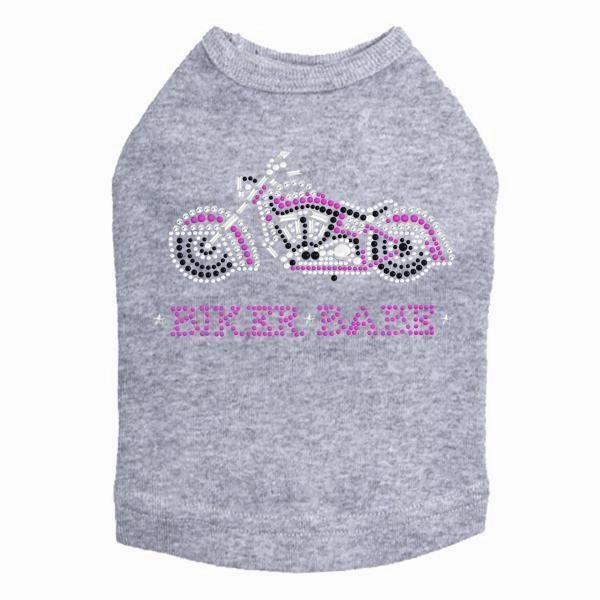 Biker Babe Rhinestone Dog Tank