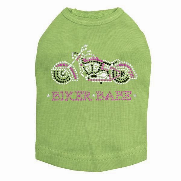 Biker Babe Rhinestone Dog Tank