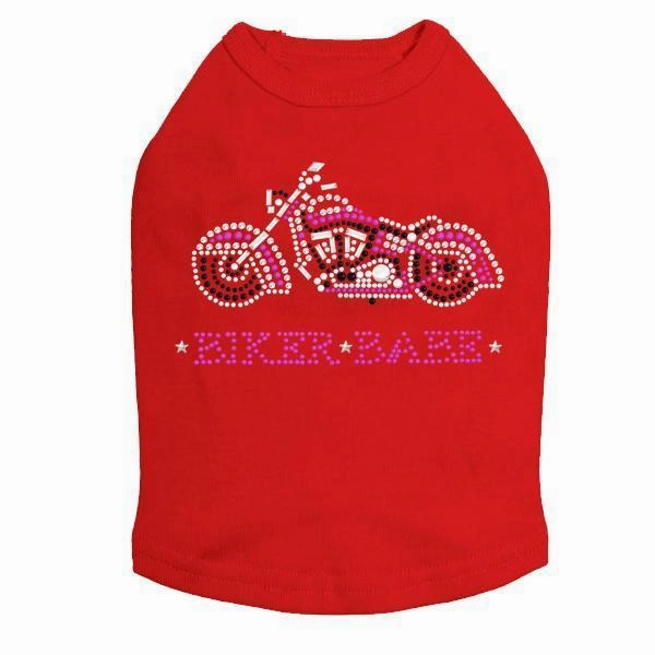 Biker Babe Rhinestone Dog Tank
