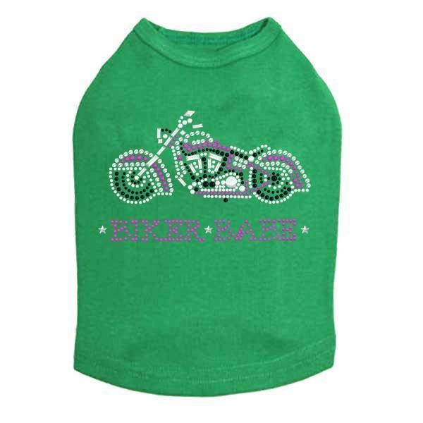 Biker Babe Rhinestone Dog Tank