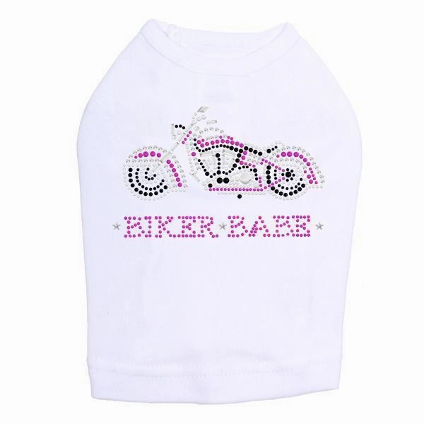 Biker Babe Rhinestone Dog Tank