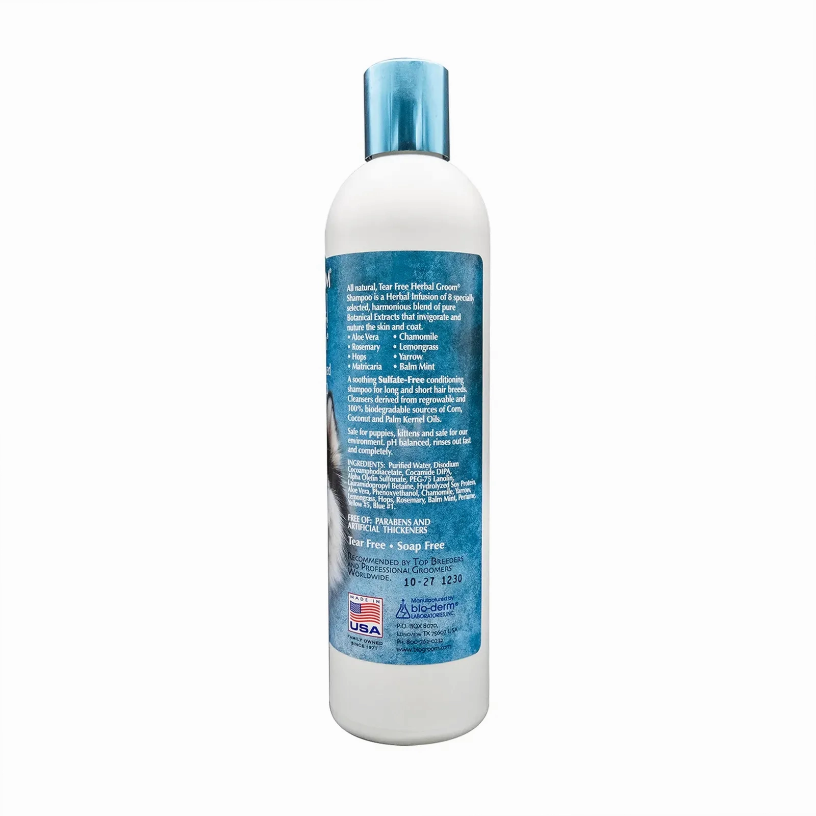 Bio-Groom - Herbal Groom Tear-Free, Sulfate-Free Shampoo for Dogs 12oz