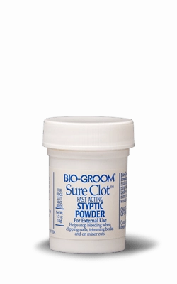 Bio-Groom - Sure Clot Fast Acting Styptic Powder 0.5oz