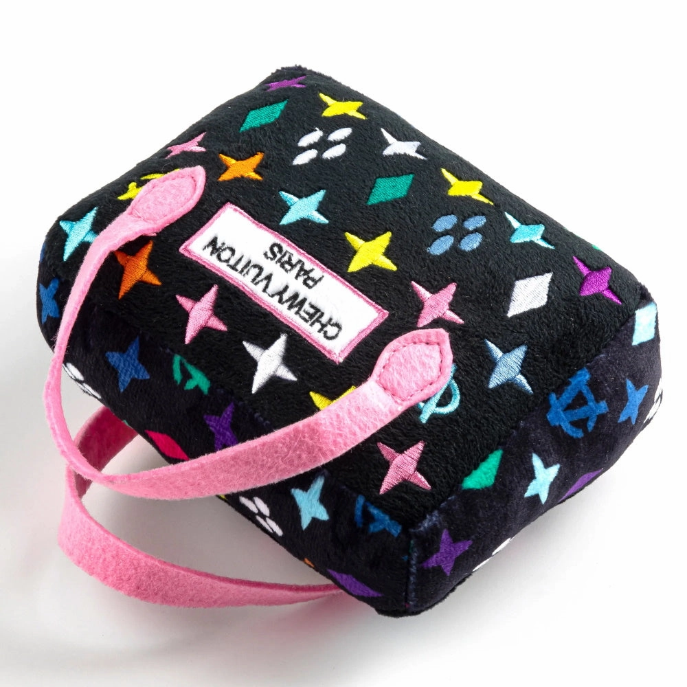 Black Monogram Chewy Vuiton Handbag Dog Toy