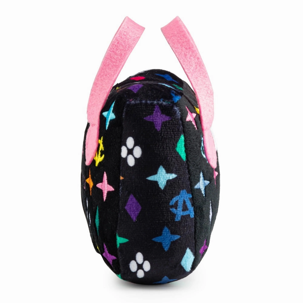 Black Monogram Chewy Vuiton Handbag Dog Toy