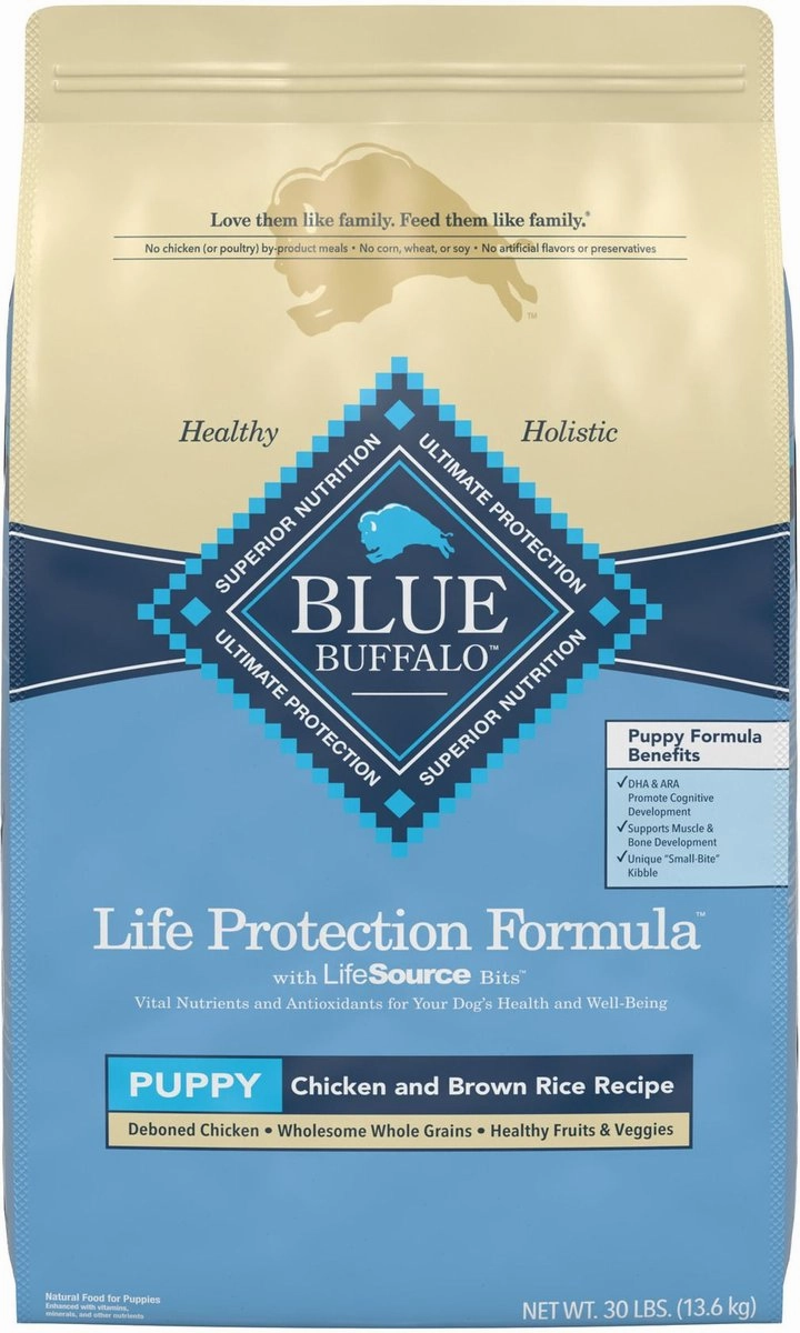 Blue Buffalo Life Protection Natural Chicken & Brown Rice Recipe Puppy Dry Dog Food