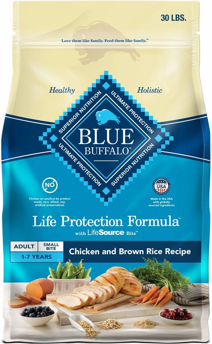 Blue Buffalo Life Protection Natural Small Bites Chicken & Brown Rice Recipe Adult Dry Dog Food