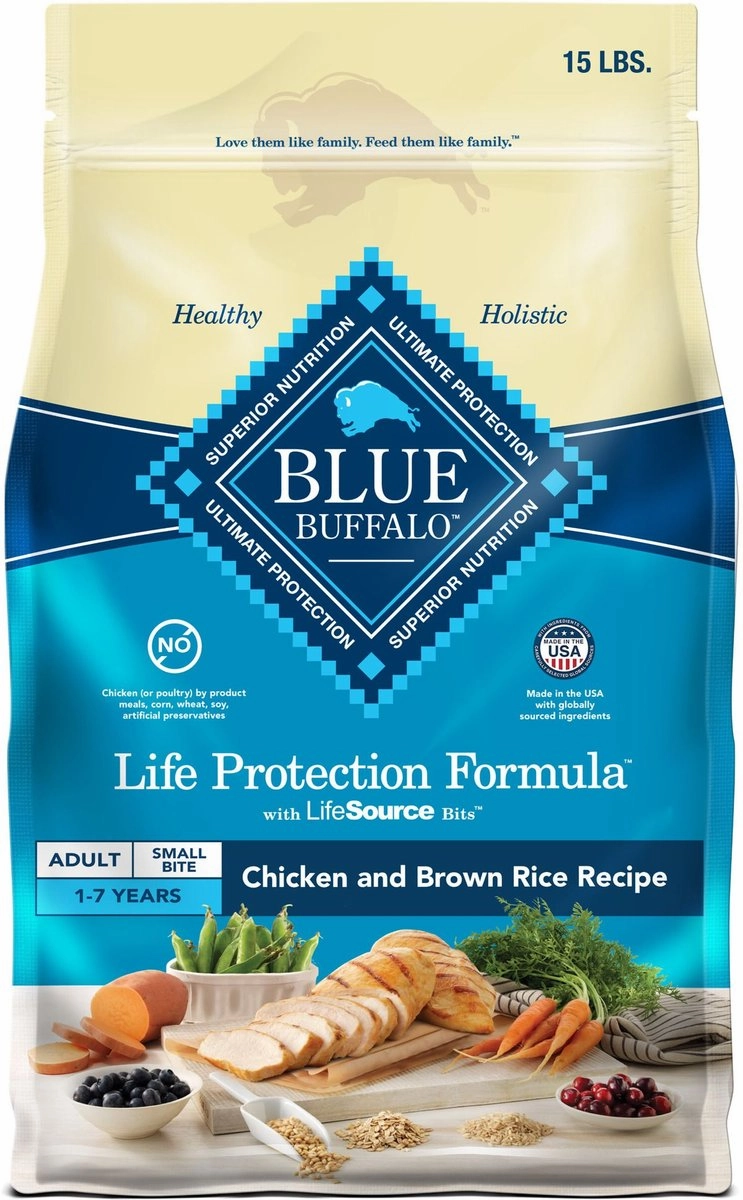 Blue Buffalo Life Protection Natural Small Bites Chicken & Brown Rice Recipe Adult Dry Dog Food