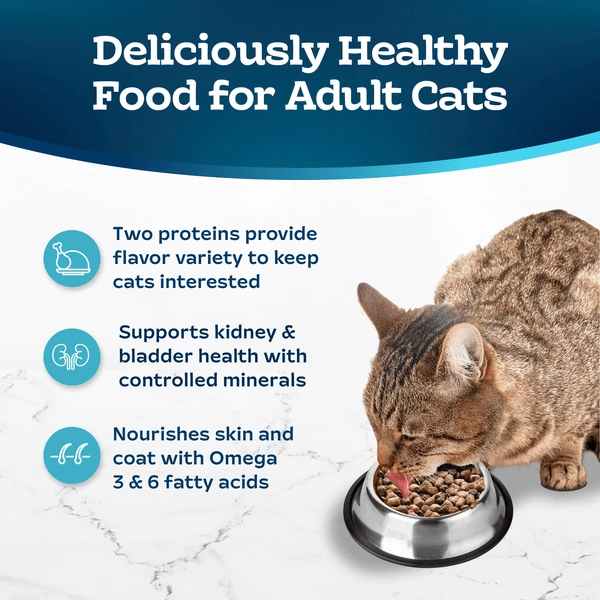 BLUE Tastefuls Multi-Cat Adult Chicken & Turkey Recipe Dry Cat Food, 15 lb